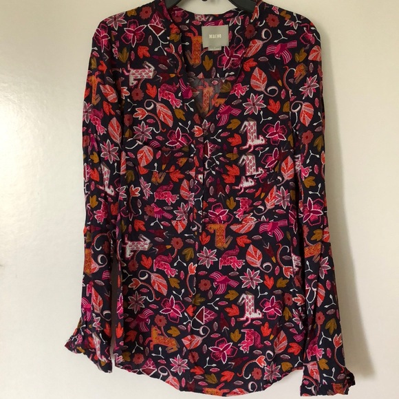 Maeve Tops - Long Sleeve Blouse by Maeve (Anthropologie)